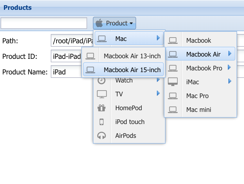 Dynamic Menu Coding Ideas