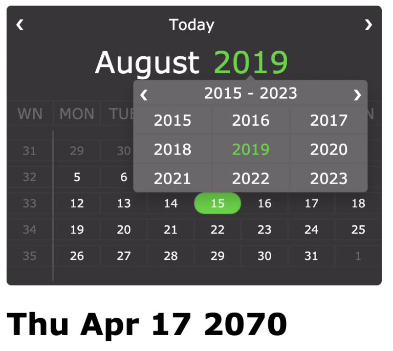 Vue Calendar Coding Ideas